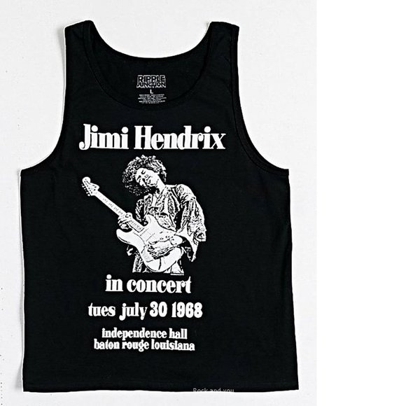 Jimi Hendrix In Concert blues rock Official Tank Top L NWT - Picture 2 of 7